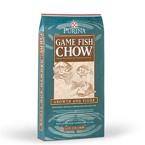 Purina Game Fish Chow Fish Feed, 50 lb. Bag .